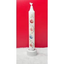 Outlet Adventskerze mit Datum | Weihnachtskerze zum Herunterbrennen | Adventskalender Kerze | Weihnachtsdeko | Geschenkidee Kerzen & Beleuchtung