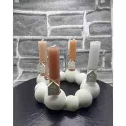 Sale Adventskranz | Runde bobbel | mit Kerzen | Advent Adventskränze