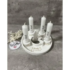 Clearance Adventskranz, Adventskerzen, Weihnachtsteller, Weihnachtsset, Raysin, Deko, Dekoteller, Adventszauber, Kerzen, Dekoidee, Adventskränze