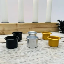 Sale Adventskranz aus Altholz | Kerzenständer mit Tannenbaum für Stabkerzen | Geschenk zur Adventszeit | Adventsleiste Adventskränze