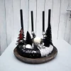 Hot Adventskranz exklusiv schwarz silber Adventskränze