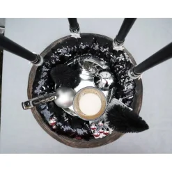 Hot Adventskranz exklusiv schwarz silber Adventskränze