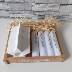 Adventskränze|Kreativkeller Adventskranz klein – Moderner Mini Adventskranz to Go aus Raysin, handgefertigt & individuell