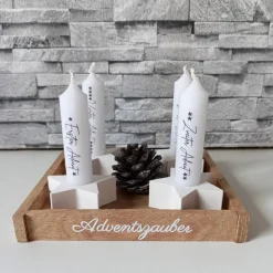 Adventskränze|Kreativkeller Adventskranz klein – Moderner Mini Adventskranz to Go aus Raysin, handgefertigt & individuell