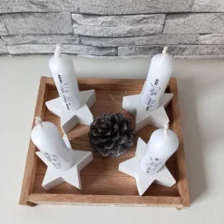 Adventskränze|Kreativkeller Adventskranz klein – Moderner Mini Adventskranz to Go aus Raysin, handgefertigt & individuell