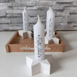 Adventskränze|Kreativkeller Adventskranz klein – Moderner Mini Adventskranz to Go aus Raysin, handgefertigt & individuell