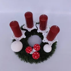 Online Adventskranz mit echten Kerzen Adventskränze