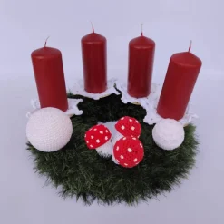 Online Adventskranz mit echten Kerzen Adventskränze