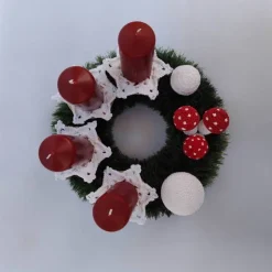 Online Adventskranz mit echten Kerzen Adventskränze