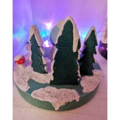 Sale Adventskranz mit Schneemann und Pilzen Kerzen & Beleuchtung