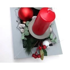 Best Adventskranz rot haltbar Adventsgesteck Tischdeko Weihnachtsdeko Wichtel Adventskränze