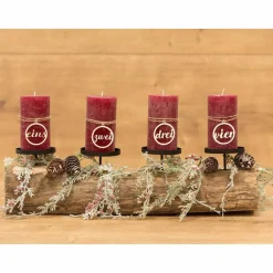 Adventskranz Zahlen 1 - 4 / Holzzahlen für Kerzen Weihnachten Adventskranz Zahlen