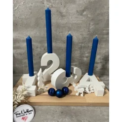 Best Adventskranz, Zahlen 1-4 aus Raysin, Weihnachten, Tischdeko, Holz Adventskränze
