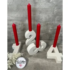 Best Adventskranz, Zahlen 1-4 aus Raysin, Weihnachten, Tischdeko, Holz Adventskränze