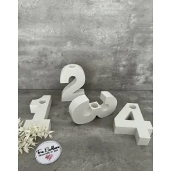 Best Adventskranz, Zahlen 1-4 aus Raysin, Weihnachten, Tischdeko, Holz Adventskränze
