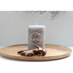 Outlet Adventskranz Zahlen Holz 1–4 in Schreibschrift mit Ilex-Blättern – handgemachte Holzzahlen, natürliche Weihnachtsdeko Adventskranz Zahlen