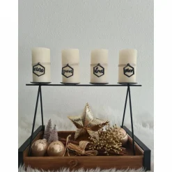 Adventskranz Zahlen|WoodenManufactureGbR Adventskranzdekoration, Kerzenschmuck Weihnachten, weihnachtliche Dekoration,Adventskranzanhänger, versch.Farben und For