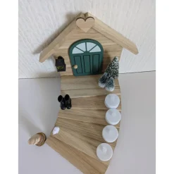 Clearance Adventstreppe aus Holz – Handgefertigte Wichteltreppe mit Laterne & LED-Option Wichtelzauber