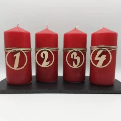 Adventskranz Zahlen|to.bee.crafted Adventszahlen 4er Satz, 1 2 3 4, Adventskranz, Weihnachten, Dekoration, Weihnachtsdeko, Merry Christmas,lasergeschnitten