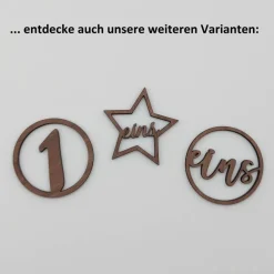 Adventszahlen 4er Satz, eins zwei drei vier, Adventskranz, Weihnachten, Dekoration, Weihnachtsdeko, Merry Christmas Adventskranz Zahlen