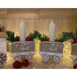 Adventszug - Weihnachten Adventskränze