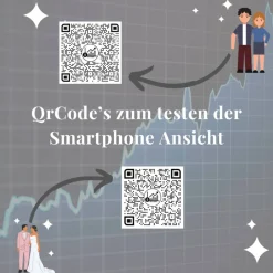New Aktiengeschenk Hochzeit | Personalisiertes Geldgeschenk | Aktie ETF Kryptowährung QrCode Geschenkkarte | Brautpaar Hochzeitsgeschenke
