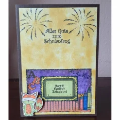 Alles Gute zum Schulanfang - DIN A5 - Gratulationskarte Kinder Glückwunschkarten