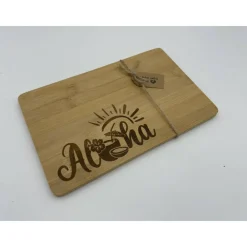 Best Aloha Frühstücksbrett aus Bambus Kinder Einschulung