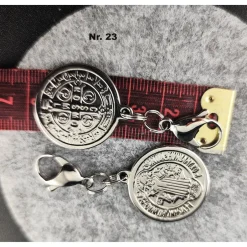 Anhänger für Charivari aus Edelstahl und Stein, Trachtenschmuck Trachtenschmuck