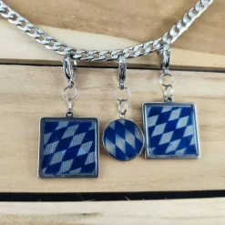 Clearance Anhänger für Charivari aus Edelstahl, Bayern, Trachtenschmuck Trachtenschmuck