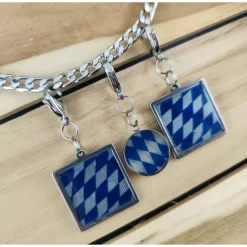 Clearance Anhänger für Charivari aus Edelstahl, Bayern, Trachtenschmuck Trachtenschmuck