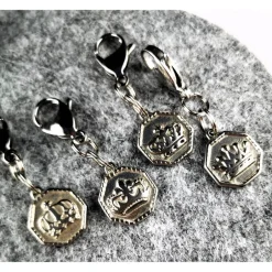 Trachtenschmuck|Tinas Schmucktruhe Anhänger für Charivari aus Edelstahl und Stein, Trachtenschmuck