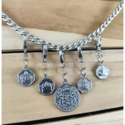 Trachtenschmuck|Tinas Schmucktruhe Anhänger für Charivari aus Edelstahl und Stein, Trachtenschmuck