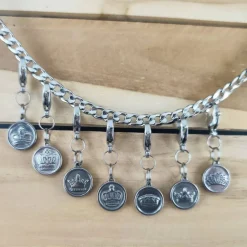 Hot Anhänger für Charivari aus Edelstahl und Stein, Trachtenschmuck Trachtenschmuck