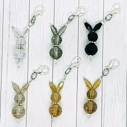 Sale Anhänger Hase aus Kristallglas champagner-gold – Handgefertigter Schmuck für Geschenke & Osterdeko Geschenke