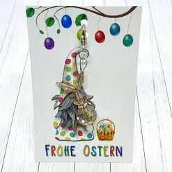Best Anhänger Hase aus Kristallglas champagner-silber – Geschenkidee für Ostern Geschenke