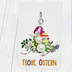 Best Anhänger Hase weiß aus Acryl – Geschenkidee für Ostern & Deko Geschenke