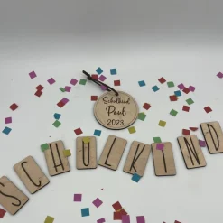 Best Anhänger Holz Schultüte / Schulanfang / personalisiert Kinder Schultüten