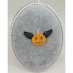 Deko Halloween|Nährebell Anhänger Kürbis mit Flügeln