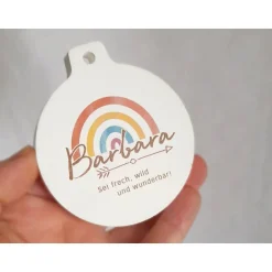 Dekoration|Das Moment Anhänger rund personalisierbar Design Pfeil