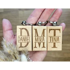 Discount Anhänger Schlüssel Holz Schlüsselanhänger Gastgeschenk runder Geburtstag personalisiert Monogramm Gastgeschenke