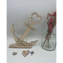 Best Anker Hochzeitsgeschenk ,Geldgeschenk, Geburtstagsgeschenk, holz ,personalisiert Geldgeschenke