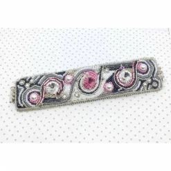 Best Armband handgestickt mit Kristallen und Glasperlen - Hochzeits-Schmuck Brautschmuck