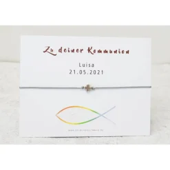 Sale Armband Kommunion personalisierter Karte Geschenk zur Kommunion Mädchen Junge Schmuck