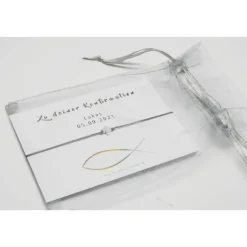 Schmuck|MK-Kreativschmuck Armband Konfirmation Mädchen Jungs mit personalisierter Karte Geschenk