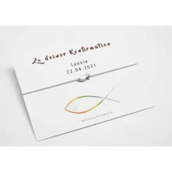 Schmuck|MK-Kreativschmuck Armband Konfirmation Mädchen Jungs mit personalisierter Karte Geschenk