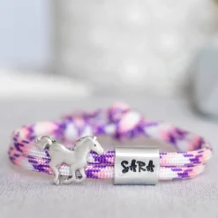 Hot Armband personalisiert mit Gravur handgestempelt zur Taufe, Kommunion, Geburtstag, Schulanfang, Konfirmation, ichthys, Kreuz Schmuck
