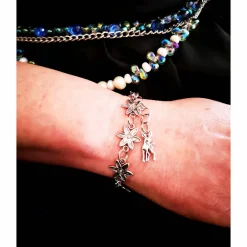 Hot Armband,Trachtenschmuck, Dirndl, Dirndlschmuck, Fest, Blumen Trachtenschmuck