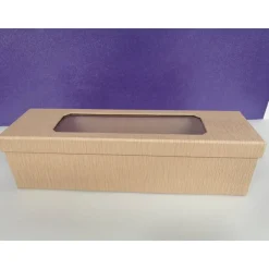 Outlet Aufbewahrung BOX / Karton / Geschenkverpackung für Kerzen mit Sichtfenster Geschenkverpackungen