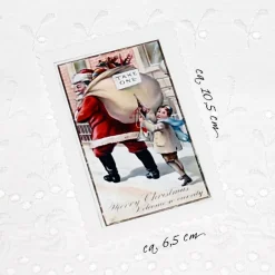 Applikationen|Madoriro Aufnäher Applikation nostalgische Patches Santa Claus Weihnachtsmann verschiedene Motive